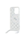 Karl Lagerfeld Karl Lagerfeld IML Monogram Crossbody K&CH Heads MagSafe Zadný Kryt pre iPhone 14 Pro Max Transparent