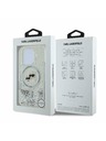 Karl Lagerfeld Karl Lagerfeld Kvapalný trblietavý Karl a Choupette Hlavy MagSafe Zadný kryt pre iPhone 16 Pro Max Priehľadný