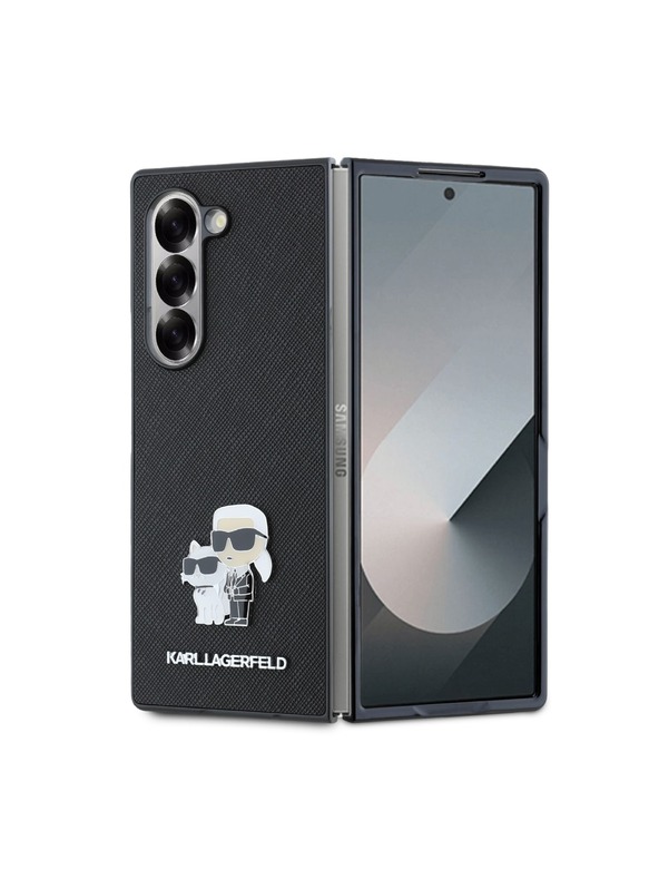 Karl Lagerfeld Karl Lagerfeld PU Saffiano Karl a Choupette Zadný kryt pre Samsung Galaxy Z Fold 6 Čierny