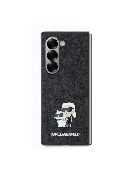 Karl Lagerfeld Karl Lagerfeld PU Saffiano Karl a Choupette Zadný kryt pre Samsung Galaxy Z Fold 6 Čierny