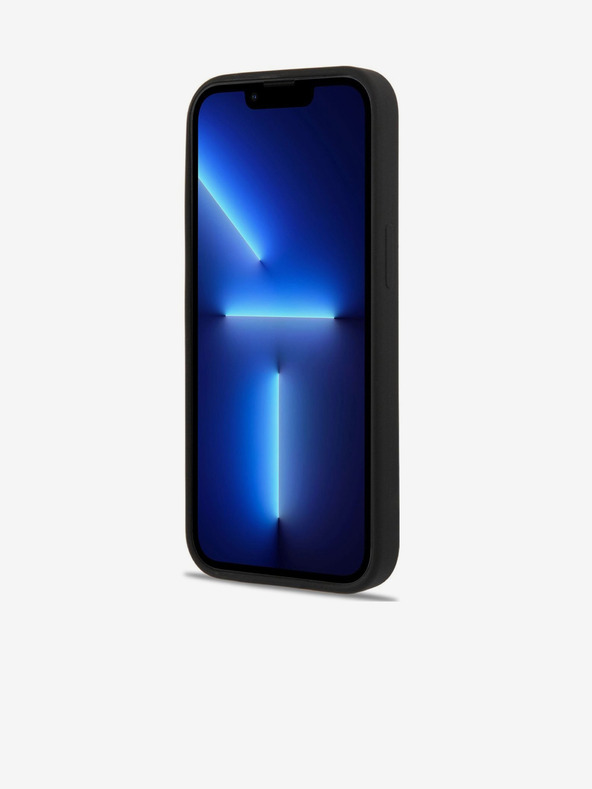 Karl Lagerfeld Karl Lagerfeld MagSafe Kompatibilný kryt Kvapalný silikón Karl a Choupette pre iPhone 14 Plus Čierny