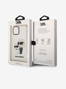 Karl Lagerfeld Karl Lagerfeld IML Trblietavý Karl a Choupette NFT Zadný kryt pre iPhone 12/12 Pro Priehľadný