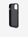 Karl Lagerfeld PU Prešívaný vzor Zadný kryt pre iPhone 15 Black Karl Lagerfeld