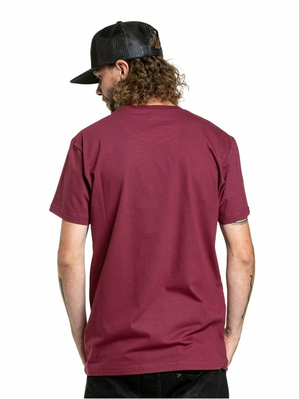 Meatfly Meatfly pánske tričko MF Logo Dark Wine | Červená | Veľkosť