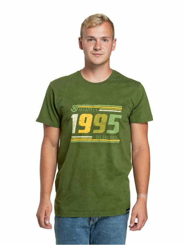 Meatfly Meatfly pánske tričko 1995 Olive | Zelená | Veľkosť