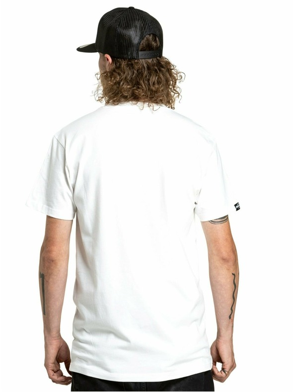 Meatfly Meatfly pánske tričko Joe Biele/Čierne | Čierna | Veľkosť S | 100% bavlna