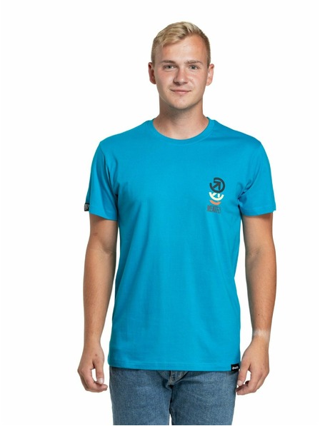 Meatfly Meatfly pánske tričko Phase Ocean Blue | Modrá | Veľkosť