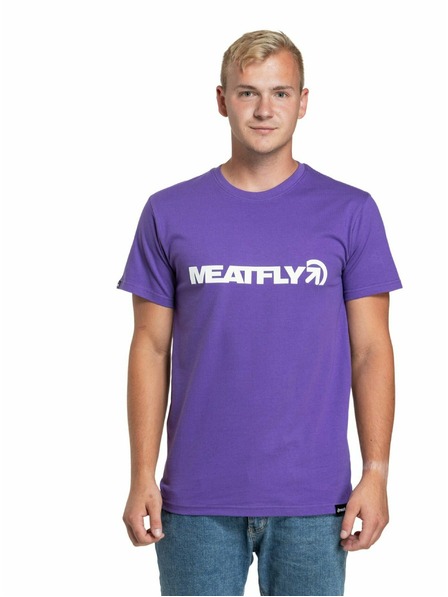 Meatfly Meatfly pánske tričko Logex Violet | Fialová | Veľkosť S | 100% bavlna