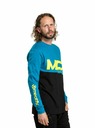 Meatfly Meatfly pánske tričko s dlhým rukávom Judgement Funky Blue Racing | Modrá | Veľkosť