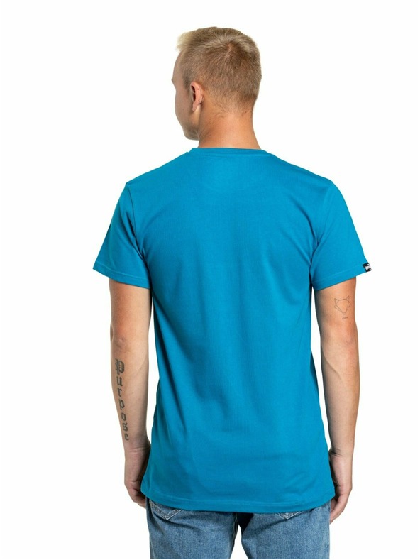 Meatfly Meatfly pánske tričko Logex Funky Blue | Modrá | Veľkosť S | 100% bavlna