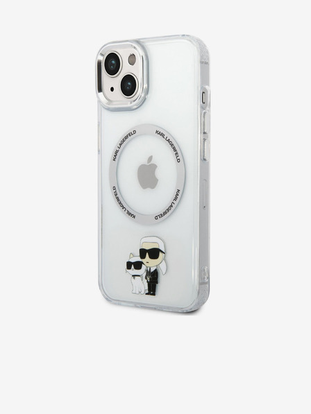 Karl Lagerfeld Karl Lagerfeld IML Karl a Choupette NFT MagSafe Zadný kryt pre iPhone 14 Transparentný
