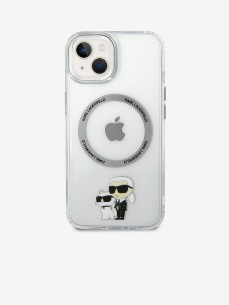 Karl Lagerfeld Karl Lagerfeld IML Karl a Choupette NFT MagSafe Zadný kryt pre iPhone 14 Transparentný