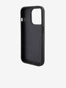 Karl Lagerfeld Karl Lagerfeld PU Prešívaný vzor Zadný kryt pre iPhone 15 Pro Čierny