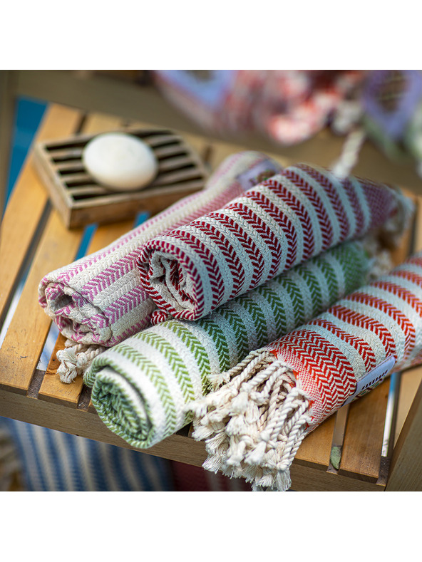 Balkanova Bavlnený uterák a osuška Portokala I - modrá súprava