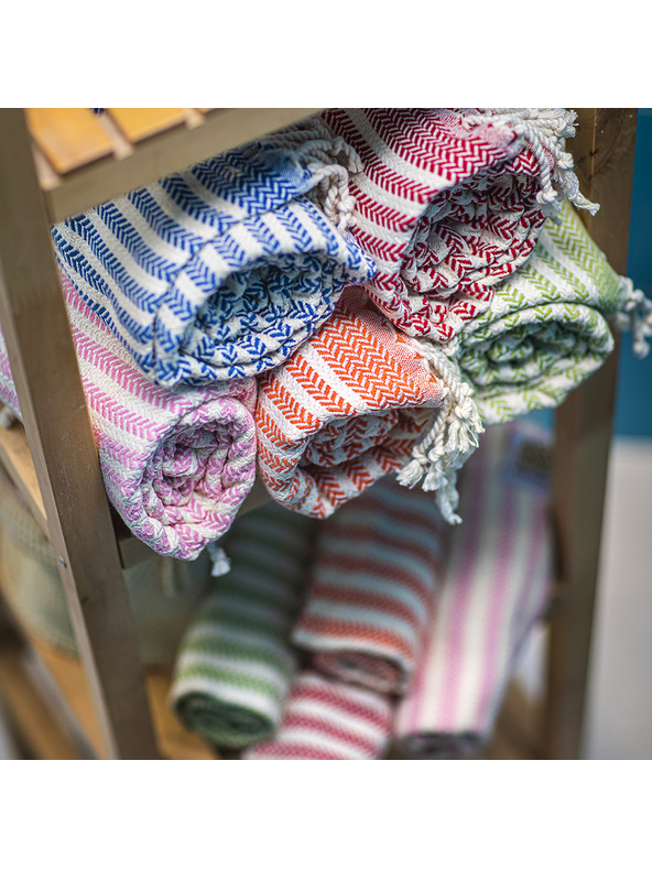 Balkanova Bavlnený uterák a osuška Portokala I - modrá súprava