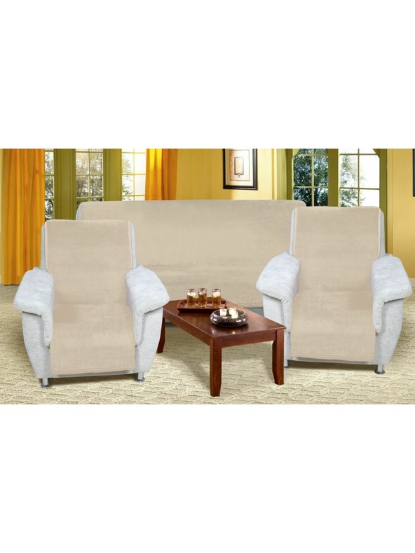 Bellatex Prehoz na sedaciu súpravu Micro 3+1+1 béžový Bellatex