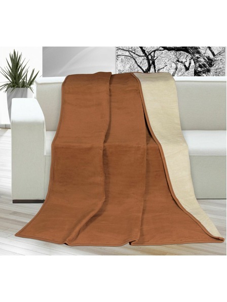Bellatex Prikrývka jednofarebná 200x230cm hnedá / béžová