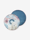 Hip Bedding Priemer 55 cm - Modrý vzorovaný obojstranný vankúš Home Hip Kodiak
