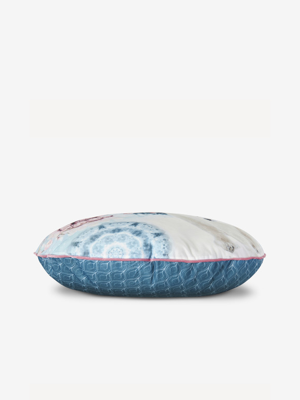 Hip Bedding Priemer 55 cm - Modrý vzorovaný obojstranný vankúš Home Hip Kodiak