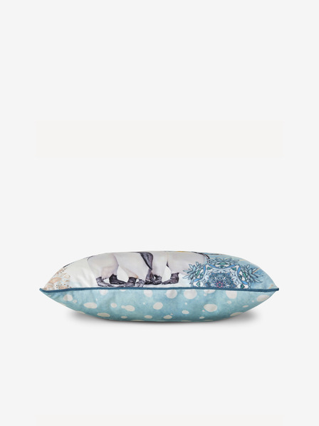 Hip Bedding 48 cm - Svetlomodrý vzorovaný obojstranný vankúš Home Hip Pinga