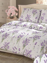 Kvalitex Francúzske predĺžené bavlnené posteľné obliečky PROVENCE COLLECTION 240x220, 70x90cm LEVANDUĽA fialová