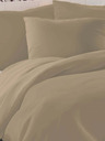 Kvalitex Saténová francúzska posteľná bielizeň LUXURY COLLECTION 1+2, 240x200, 70x90cm béžová