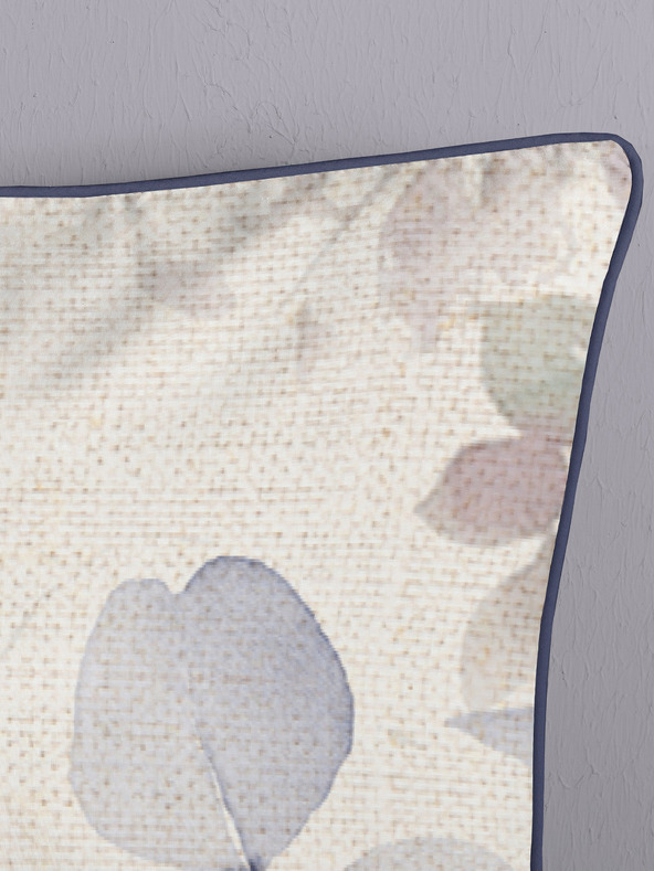 Descanso Sivá a krémová saténová posteľná bielizeň Descanso 140 x 220 cm