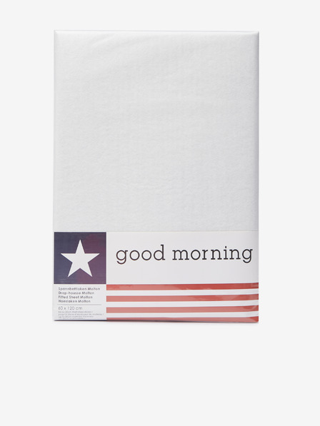 Good Morning 60 x 120 Biele ochranné prestieradlo Good Morning