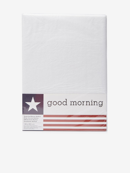 Good Morning 140x200 Biele ochranné prestieradlo Good Morning