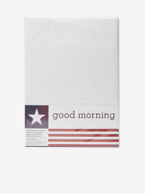 Good Morning 140x200 Biele ochranné prestieradlo Good Morning