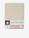 Good Morning 140 x 200 cm - béžové prestieradlo z elastického džerseja Good Morning