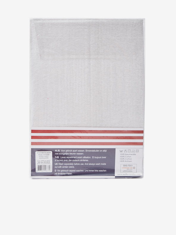 Good Morning 60 x 120 cm - Biele prestieradlo z elastického džerseja Good Morning