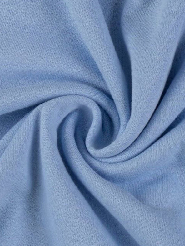 Kvalitex Jersejové jednolôžkové prestieradlo 120x200cm svetlomodré