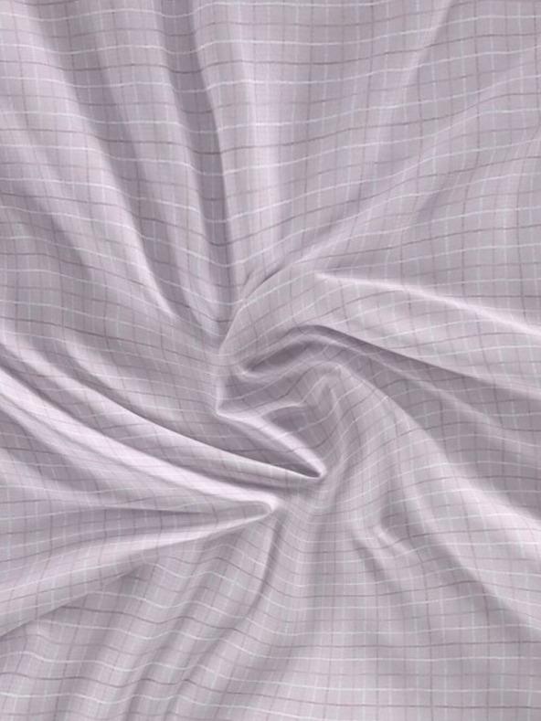 Kvalitex Saténové prestieradlo Luxury Collection 100x200cm Káro fialové Kvalitex