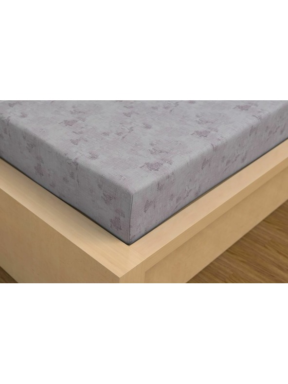 Kvalitex Saténové prestieradlo Luxury Collection 80x200cm Mramor fialový Kvalitex