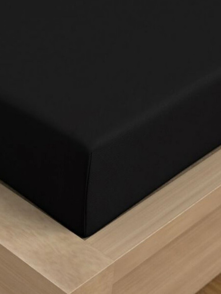Kvalitex Saténové prestieradlo Luxury Collection 200x200cm čierne Kvalitex