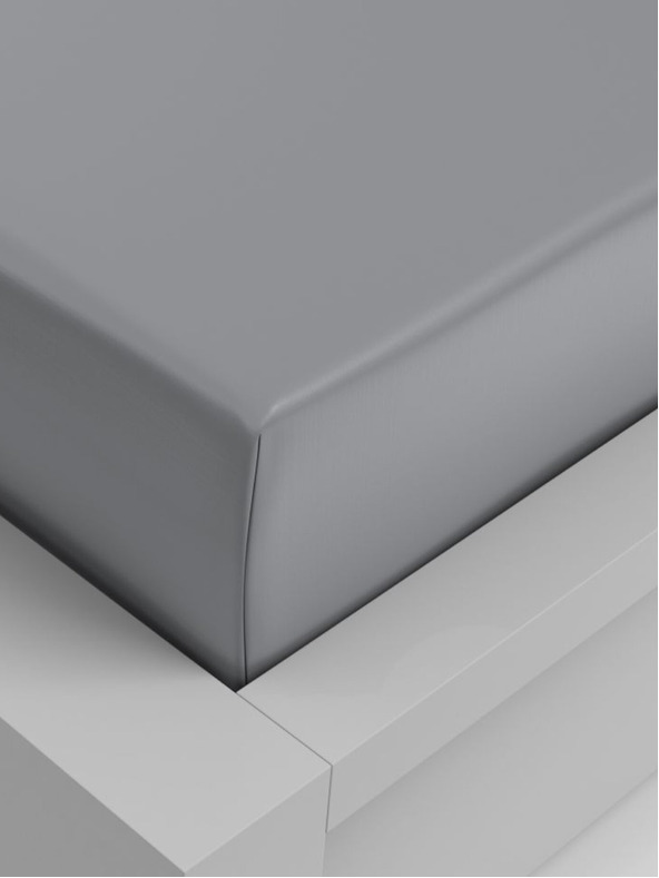 Kvalitex Napínacie prestieradlo viskóza 160x200cm svetlosivé Kvalitex