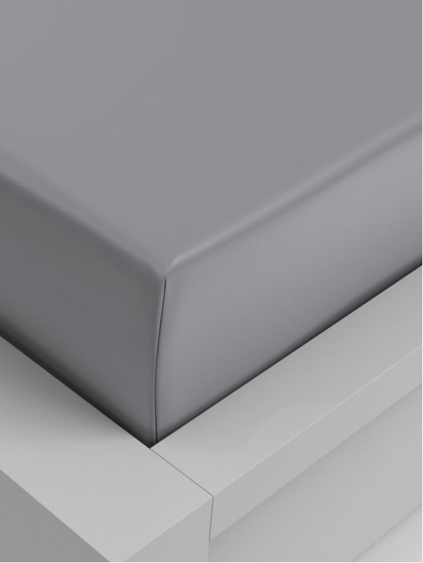 Kvalitex Napínacie prestieradlo viskóza 120x200cm svetlosivé Kvalitex