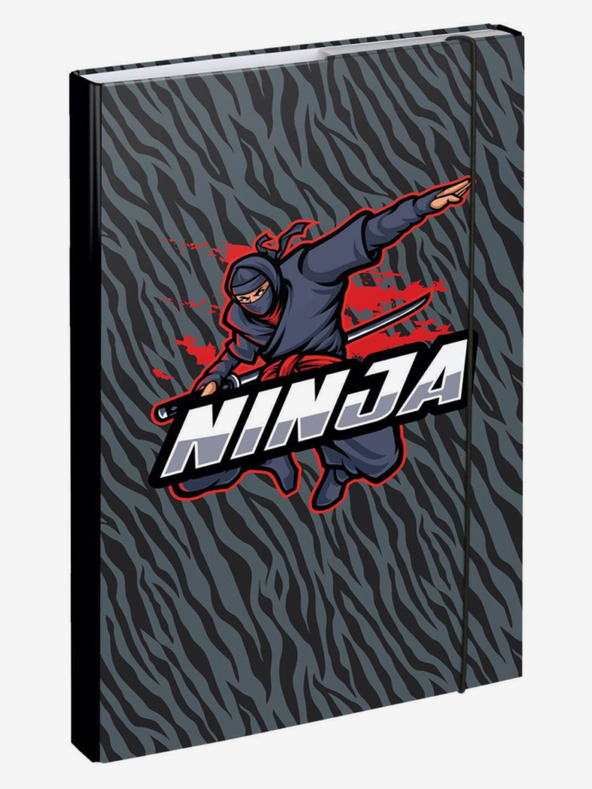 BAAGL  Školské obaly na zošity A4 Ninja Baagl šedé