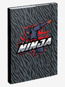 BAAGL  Školské obaly na zošity A4 Ninja Baagl šedé