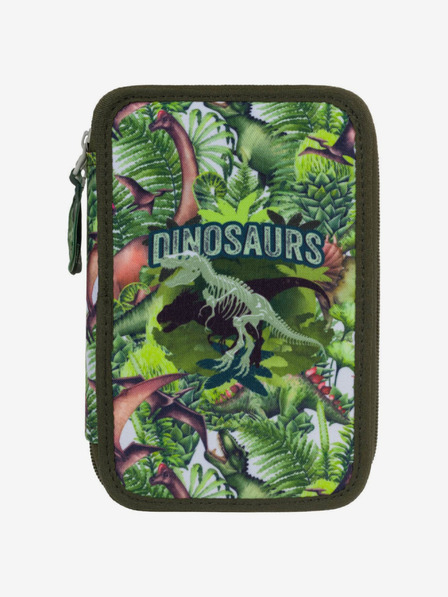 BAAGL  Zelený školský peračník Baagl Dinosaurs