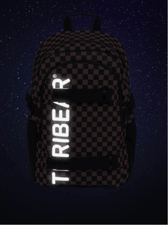 BAAGL  Červený školský batoh skate teribear Baagl