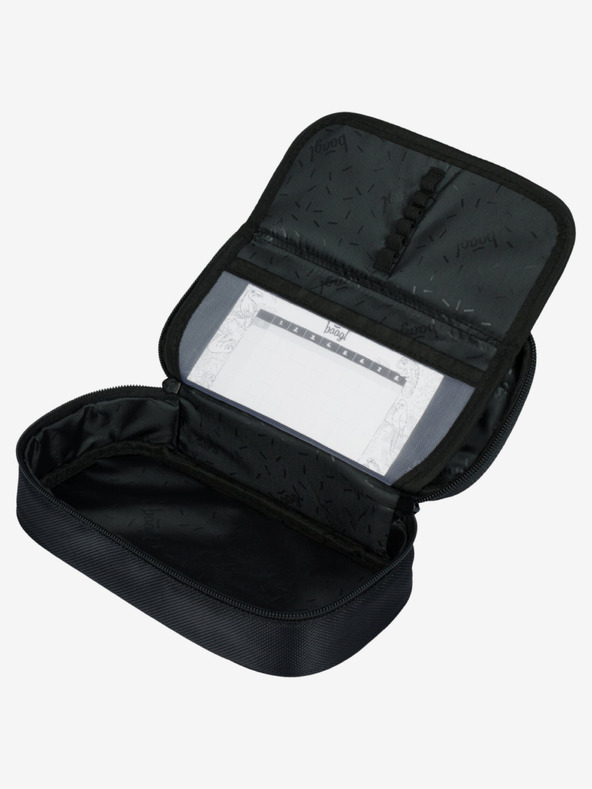 BAAGL  Čierna školská súprava - batoh, peračník, taška Baagl Skate Red