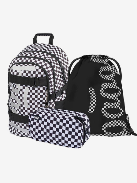 BAAGL  Čierny 3 set skate ska: batoh, penál, taška Baagl