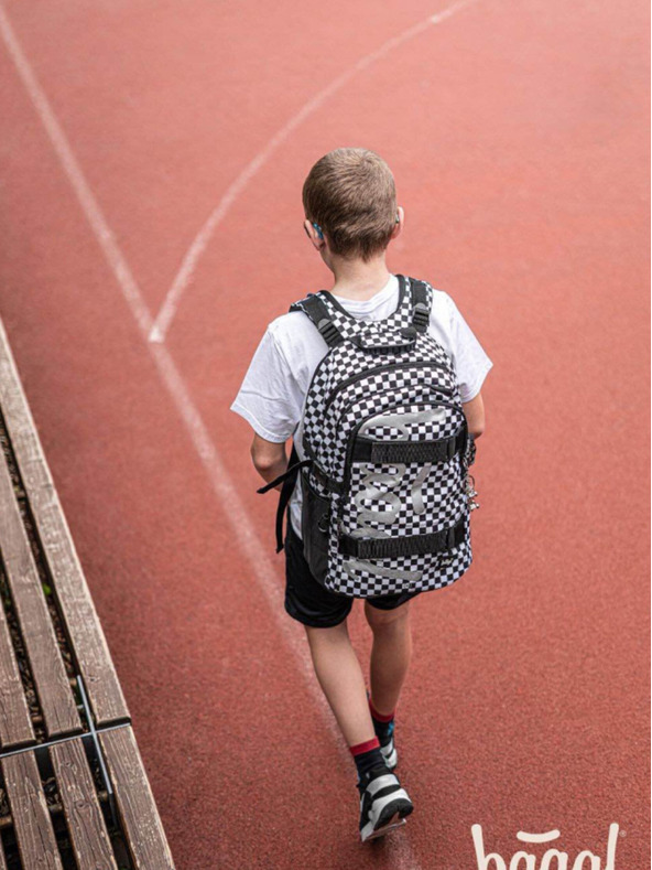 BAAGL  Čierny 3 set skate ska: batoh, penál, taška Baagl