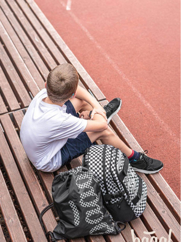 BAAGL  Čierny 3 set skate ska: batoh, penál, taška Baagl