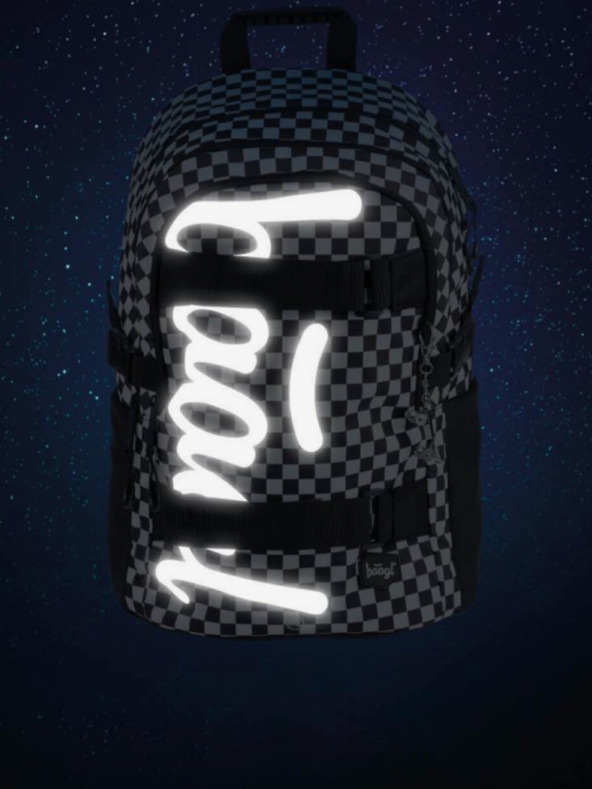 BAAGL  Čierny 3 set skate ska: batoh, penál, taška Baagl