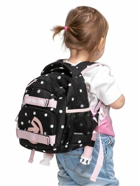 Meatfly Meatfly batoh Levi Black Dots 10 L | Čierna | Objem 10 L