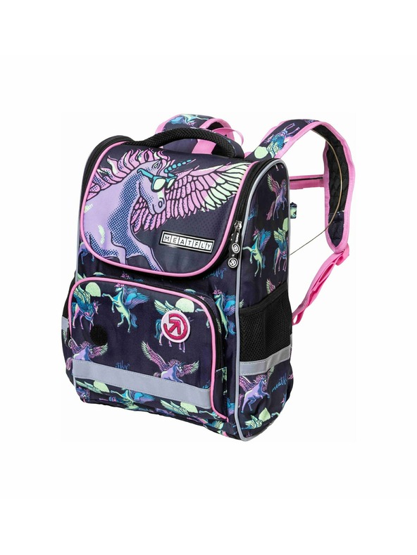 Meatfly Meatfly školská aktovka Alex Black Unicorn