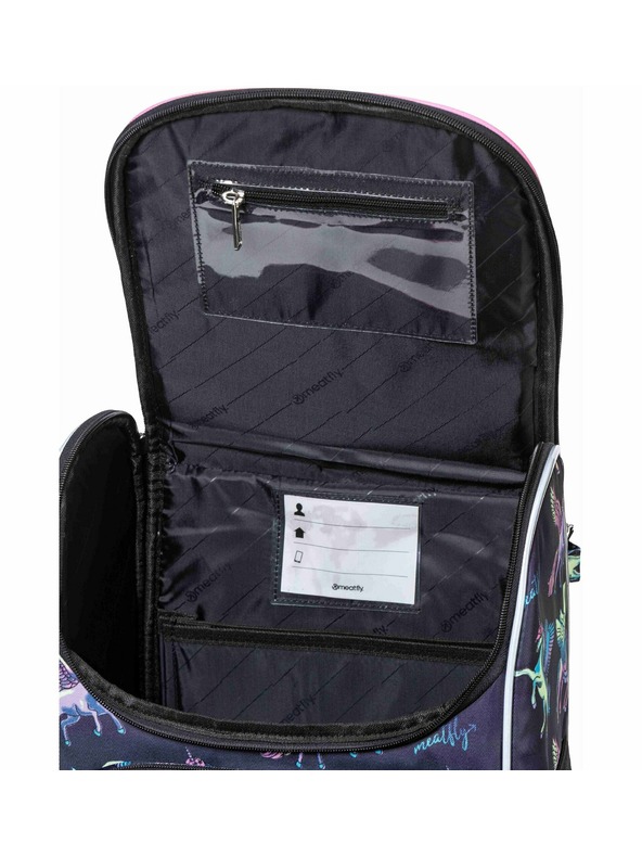 Meatfly Meatfly školská aktovka Alex Black Unicorn